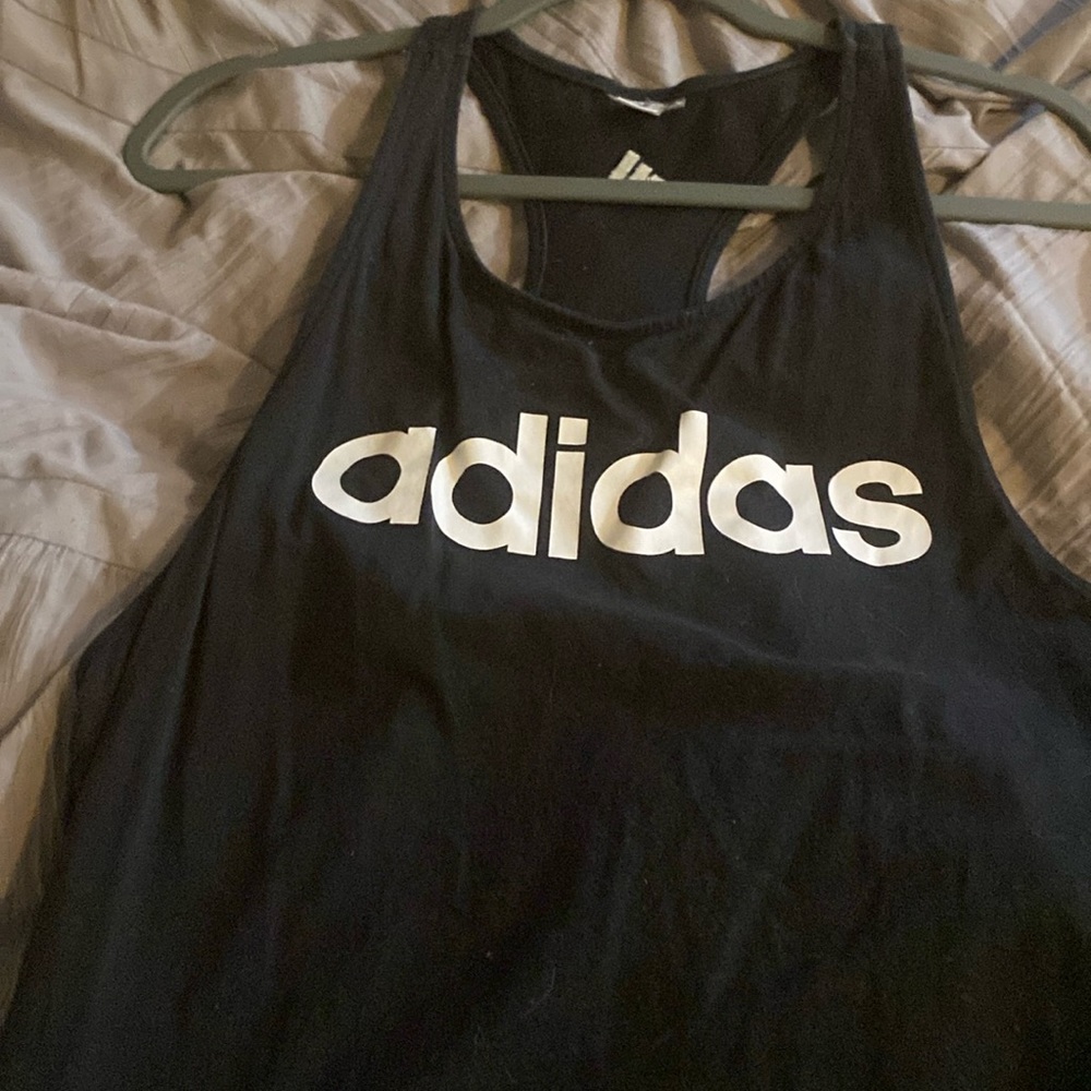 Women’s Adidas black racer back tank